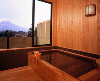 富士山の見える貸切展望風呂「芙蓉の湯」 